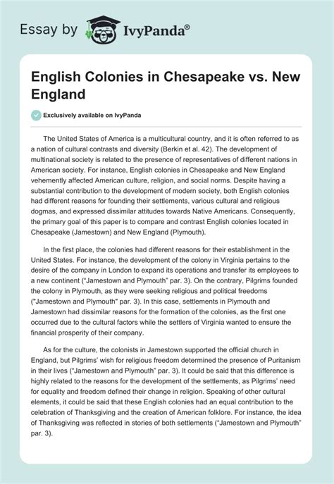 chesapeake vs new england